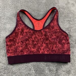 Under Armour Compression‎ Sports Bras Running Top Womens Medium Red